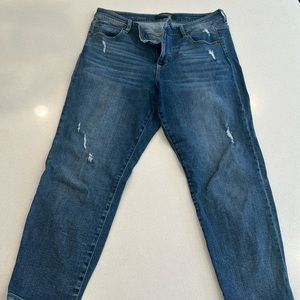 Liverpool crop straight jeans, size 14/32